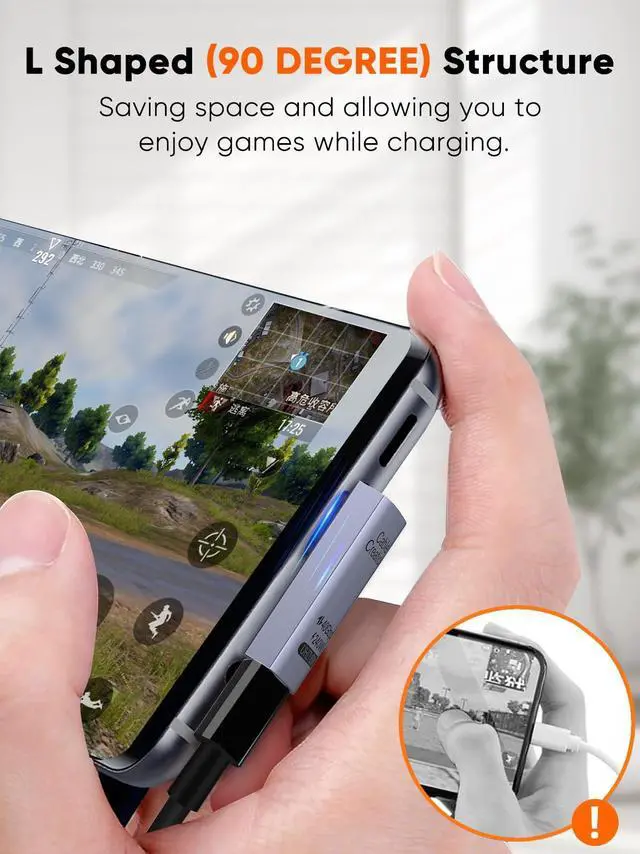 Alt view image 5 of 5 - CableCreation 90 Degree USB C Adapter 10 Pack, Right Angle USB C Male to Female Adapter 40Gbps 240W Compatible with Steam Deck, ROG Ally, Switch, Notebook, PC, Tablet, Phone and More, Middle Angle