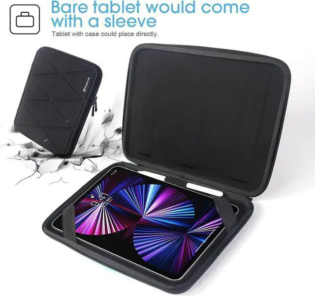 Alt view image 4 of 5 - Smatree 11 Inch Hard Case for 2022 iPad Air 10.9 Inch, Tablet Carry Case Compatible with iPad Pro 11 Inch 2021 / iPad Air 10.9 Inch / 10.5 Inch iPad 10.2 Inch / 11 Inch Samsung Galaxy Tab S7 / Surface