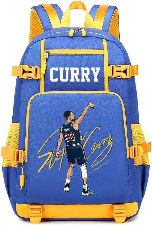 Main image of Ansigeren Dazzling Gold 30 Basketball Player SC Creative Backpacks Sports Fan Bookbag Travel Student Backpack For Men Women (2)