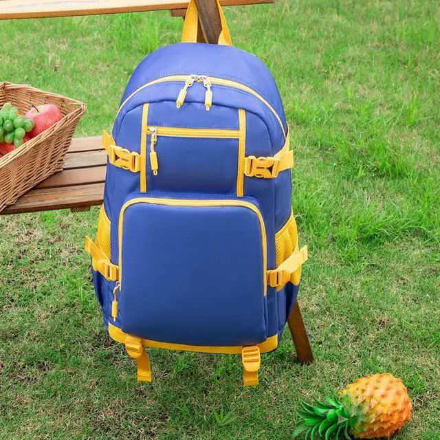 Alt view image 2 of 4 - Ansigeren Dazzling Gold 30 Basketball Player SC Creative Backpacks Sports Fan Bookbag Travel Student Backpack For Men Women (2)