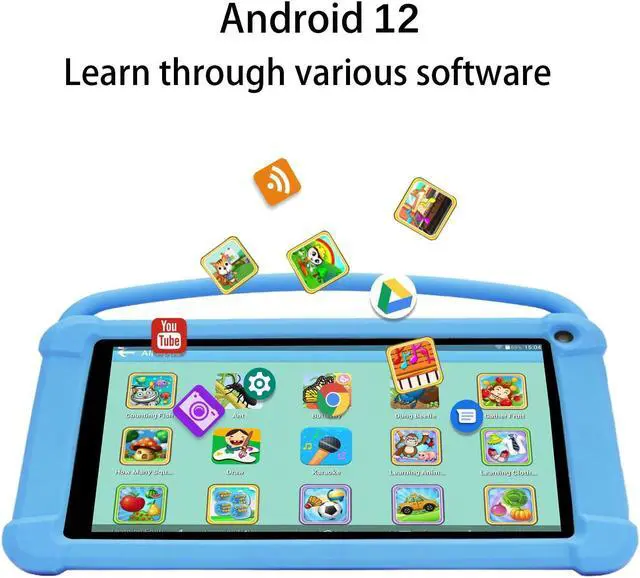 Alt view image 2 of 5 - ATOZEE Kids Tablet, 7 inch Tablet for Kids 4GB+32GB Supports 1TB Expansion Android 12 Preinstalled Parental Control Children Education with Shockproof Kickstand Case, GMS Certified Toddler Tablets.