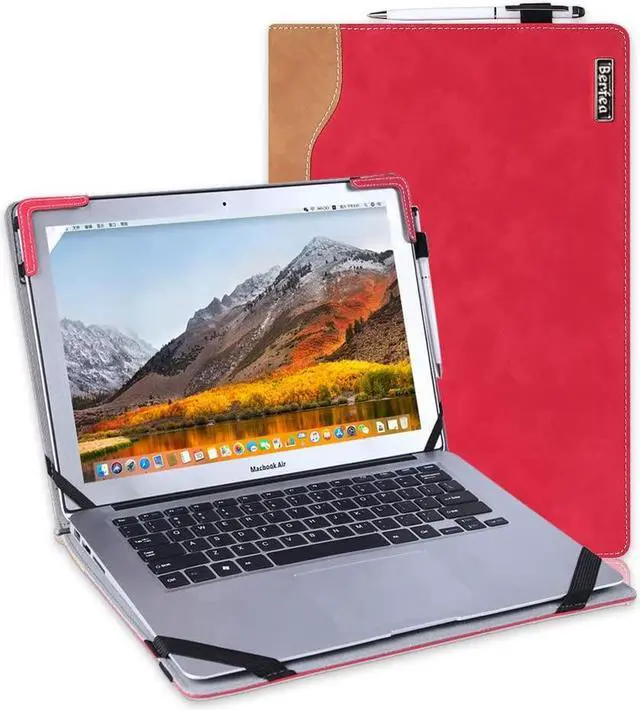 Main image of Berfea Protective Case Cover Compatible with HP Envy x360 2-in-1 Laptop 14t es000 es0033dx es0013dx 14 inch Laptop Sleeve Notebook Stand Carry Hard Case