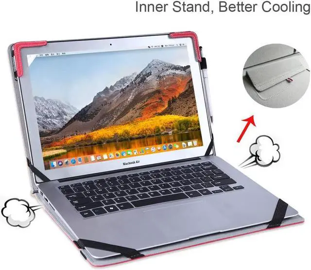 Alt view image 5 of 5 - Berfea Protective Case Cover Compatible with HP Envy x360 2-in-1 Laptop 14t es000 es0033dx es0013dx 14 inch Laptop Sleeve Notebook Stand Carry Hard Case