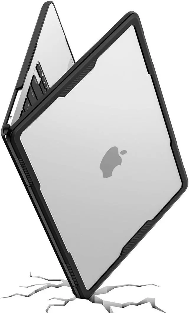 Main image of BlueSwan Ultimate Protection Case for MacBook Air 13, M4 M3 M2 2025-2022 A3240 A3113 A2681 [Thickened Edge, Heavy Sturdy TPU Bumper] Matte Hard Shell, Solid Protective Case for MacBook Air 13.6