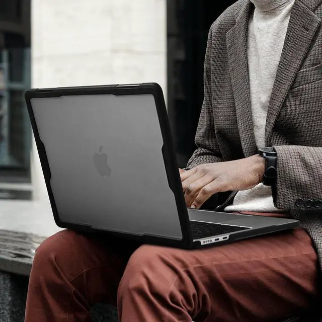 Alt view image 2 of 5 - BlueSwan Ultimate Protection Case for MacBook Air 13, M4 M3 M2 2025-2022 A3240 A3113 A2681 [Thickened Edge, Heavy Sturdy TPU Bumper] Matte Hard Shell, Solid Protective Case for MacBook Air 13.6