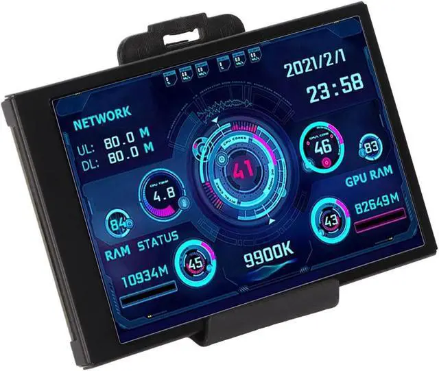 Main image of 3.5in IPS Computer Temp Monitor, PC Sensor Panel Display, PC CPU HDD Data Monitor Computer Temperature Display for System(3.5inch)
