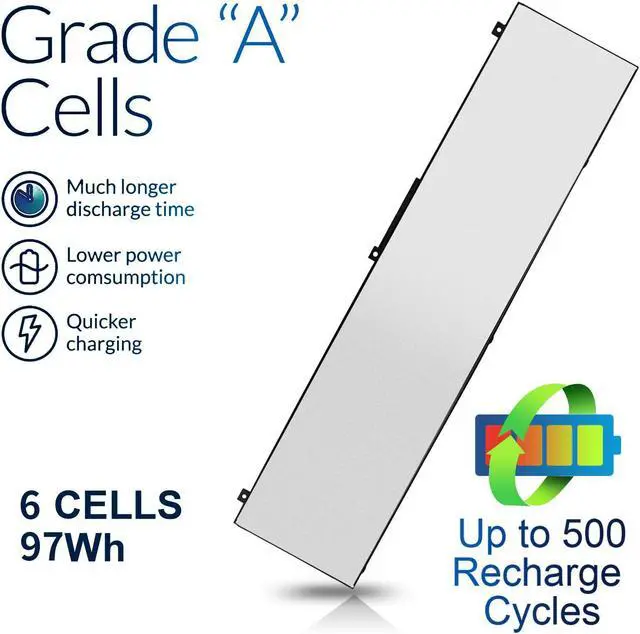 Alt view image 5 of 5 - 97Wh NYFJH Battery Replacement for Dell Precision 7530 7730 7540 7740 Series P34E P34E001 P34E002 P74F P74F001 P74F002 Li-polymer 0NYFJH 451-BCGI 0WNRC 0WMRC GW0K9 GWOK9 00WNRC 0GW0K9 0GWOK9 11.4V