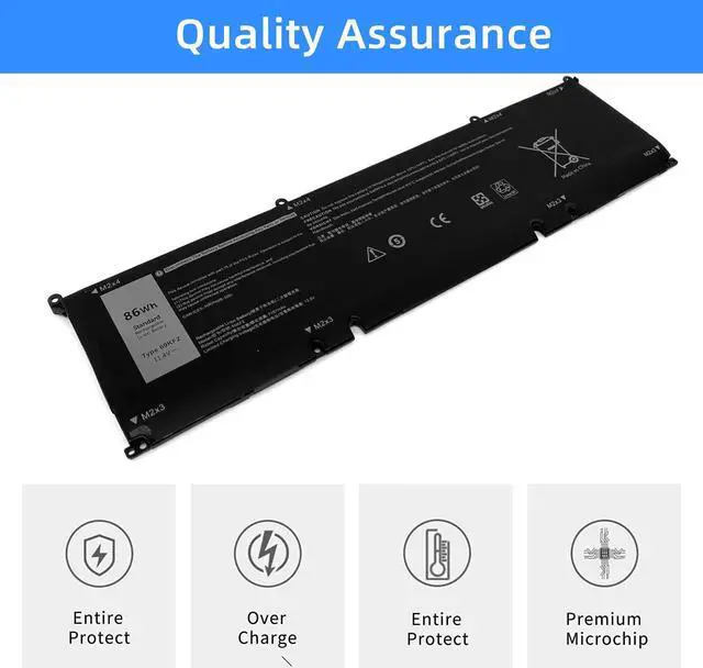 Alt view image 4 of 5 - 69KF2 Laptop Battery Replacement for Dell Alienware M15 R3 M15 R4 M15 R5 M15 R6 M15 R7 M17 R3 M17 R4 Precision 5550 5560 XPS 15 9500 9510 Inspiron 7510 7610 Vostro 7510 7620 Series 8FCTC 70N2F 86Wh