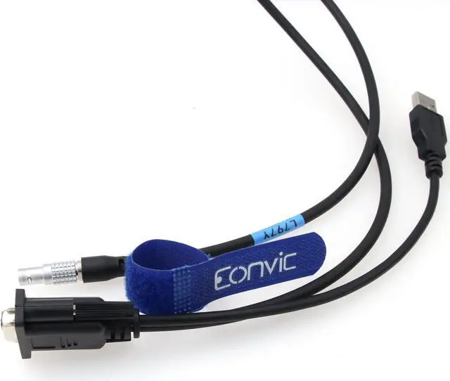 Alt view image 3 of 3 - Eonvic South GPS GNSS S10 Data Cable L797Y S86 S86T 7pin USB to DB9 RS232 Serial Computer