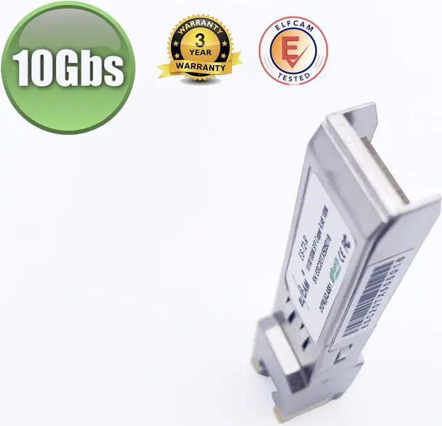 Alt view image 3 of 5 - Elfcam(r) - 10Gb SFP+ in RJ45, 10GB SFP+ Transceiver Module (10Gbase-T), Up to 30 Meters on a Cat7/ Cat8 Ethernet Cable