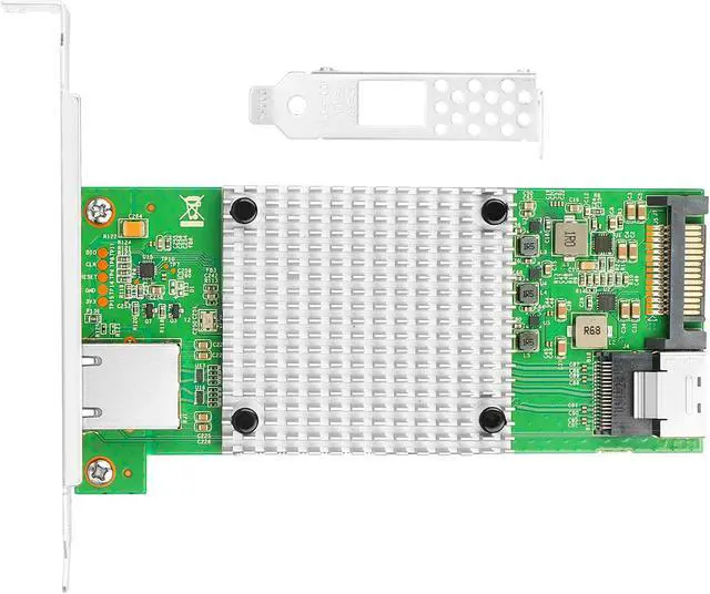 Alt view image 3 of 5 - Euqvos 10 Gigabit M.2 to RJ45 NIC, Intel 82599 Controller, Single-Port RJ45, M Key, with SFF 8087 0.35m(1.1ft) Cable, 10 Gigabit Ethernet Expansion Card for Windows/Windows Server/Linux