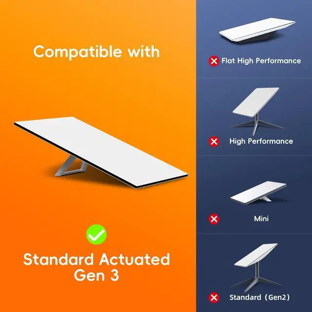 Alt view image 2 of 5 - Frafode Starlink Gen 3 Cable, 150FT/46M Replacement Standard V3 Starlink Cable for Starlink Rectangular Satellite Extension Starlink Ethernet Cable Waterproof Accessories - Gray