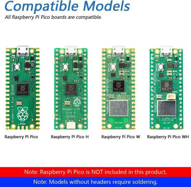 Alt view image 5 of 5 - Freenove 4WD Car Kit for Raspberry Pi Pico (Not Included) (Compatible with Arduino IDE), Dot Matrix Expressions, Obstacle Avoidance, Line Tracking, Light Tracing, Colorful Light, App