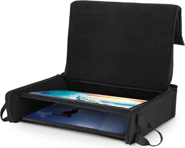 Alt view image 2 of 5 - 1st Place Products Foldable Padded Nylon Tote Carrying Case -Transport LCD Screens, Computers, Monitors & TVs Between 19" - 24" - Water Resistant - Shoulder Strap & Handle Options - Premium Quality