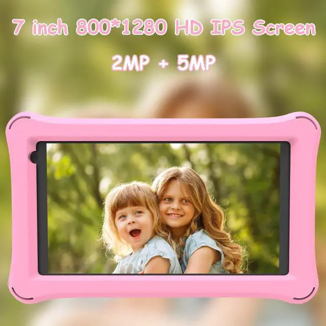 Alt view image 3 of 5 - Kids Tablet 8 inch Toddler Tablet Android Kids Tablet 4GB RAM 32GB ROM 8 inch IPS Touchscreen 1280x800, Iwawa and Parental Controls Kids Tablet , WiFi, Dual Camera, Bluetooth, Shockproof Case