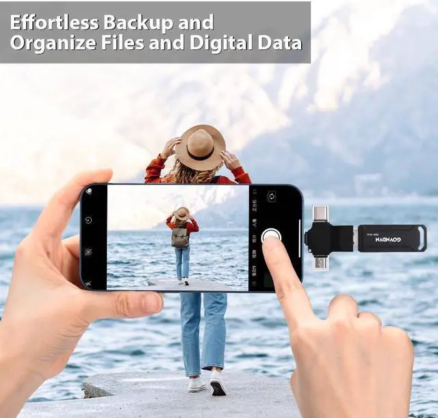 Alt view image 5 of 5 - Photo-Stick 256GB iStore Pro, 4-in-1 Auto-Backup-Flash-Drive for iPhone Photo Video Contact| Photo-Stick-for-iPhone-Memory-Stick Apple Thumb-Drive for iPad, iPhone 16/15/14/13/12, Computer, Android