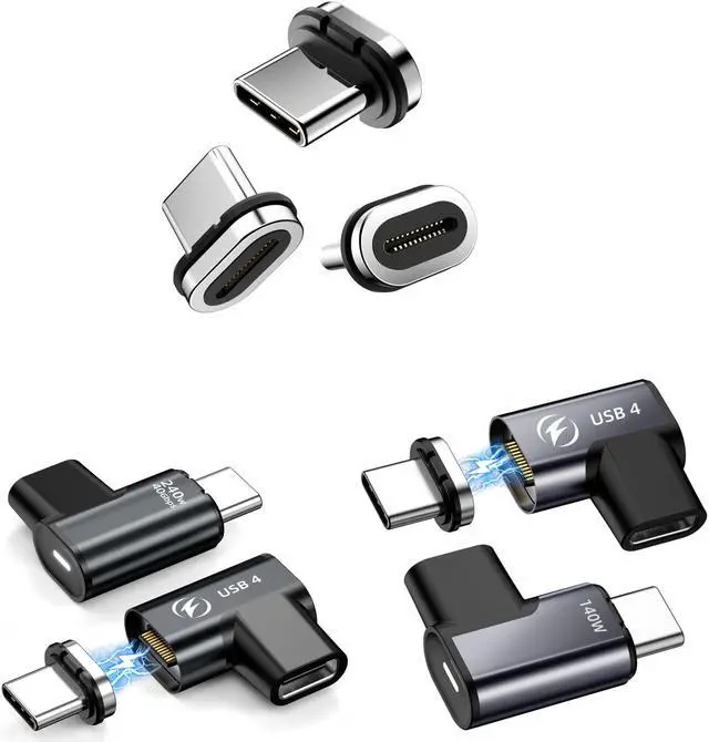 Main image of USB C Magnetic Adapter 2Pack 240W+ 2Pack 140W