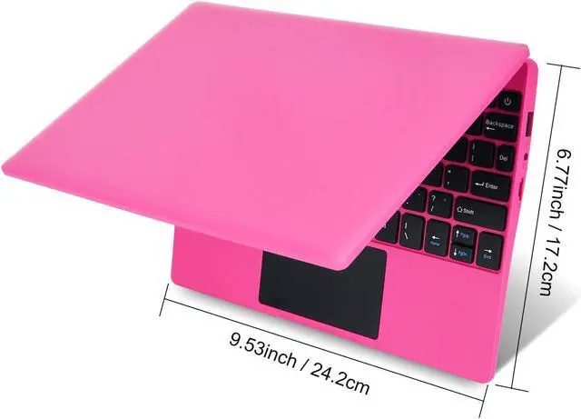 Alt view image 4 of 5 - HBESTORE 10.1Inch Laptop,Quad-Core Processor with Android 12.0 OS,2GB RAM,64GB EMMC,Built-in Camera, WiFi,USB Interface,Tpye-C Charging for Learning and Entertainment (Pink 2GB+64GB)