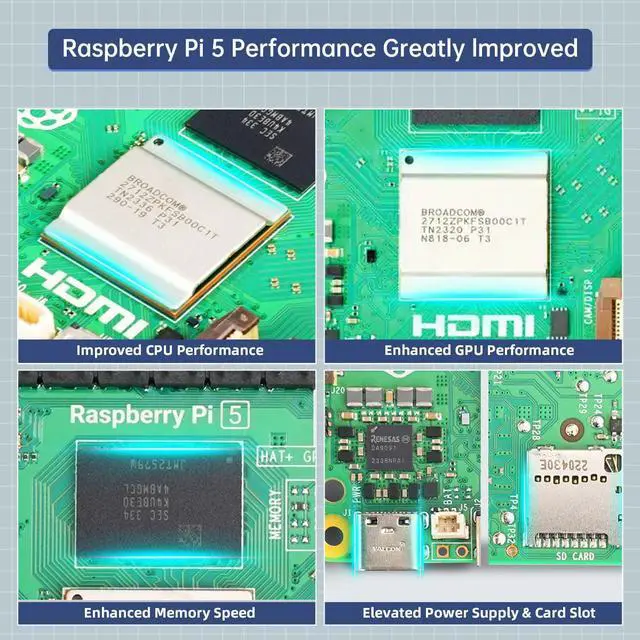 Alt view image 2 of 5 - TurboPi Robot Car for Raspberry Pi AI Vision Camera Programmable Smart Robot Car Kit, Color Sorting Line Tracking Target Recognition Obstacle Avoidance, Support Python Linux, with RaspberryPi 5 4GB