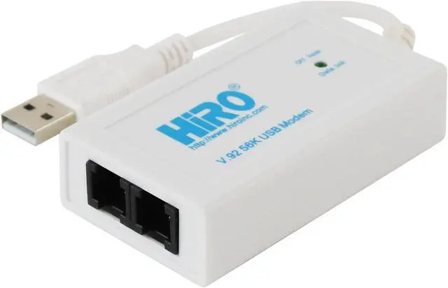 Alt view image 2 of 5 - HIRO H50364 V92 56K External USB USB-C Type-C Type C Data FAX DIAL-UP Internet Modem Dual Port Built-in Buzzer Truly Plug N Play DRIVERLESS Installation Built-in Driver Windows FAX and SCAN 11 10 8.1