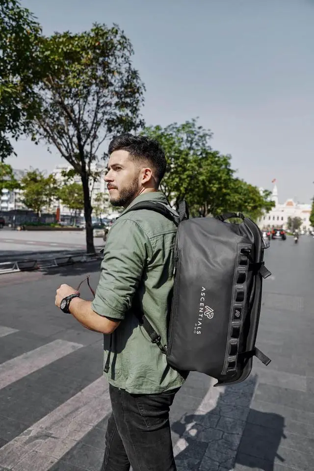 Alt view image 5 of 5 - AP Ascentials Pro Vipr, Premium Backpack for Men, Travel Bag, 36L Duffel Bag, 17'' Laptop Backpack, Convertible Backpack, Duffel Bag for Men