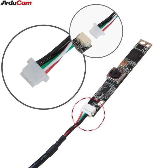 Alt view image 4 of 5 - Arducam IMX219 8MP Autofocus USB Camera Module, 3280(H)x2464(V)@30fps with Single Microphone for Linux, Windows, and Mac OS