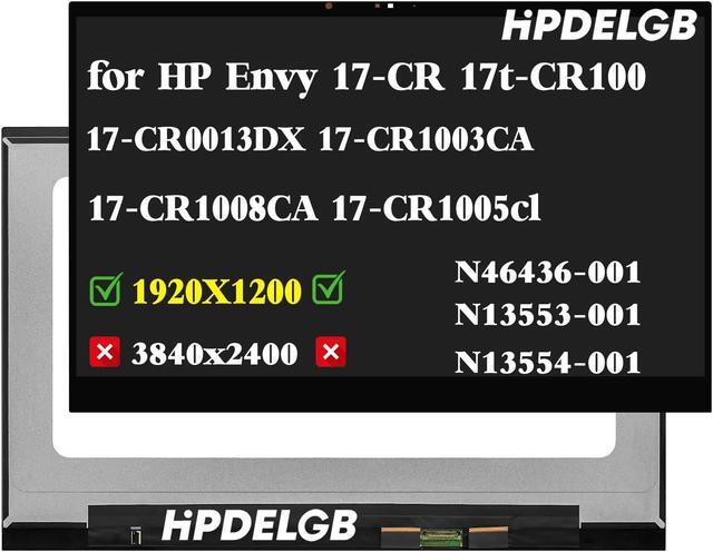 Main image of HPDELGB N46436-001 N13553-001 N13554-001 Replacement for HP Envy 17-CR 17t-cr100 17T-CR0000 17-CR0013DX 17-CR1003CA 17-CR1008CA 17-cr1005cl 1920x1080 FHD IPS LCD Touch Screen Digitizer Assembly