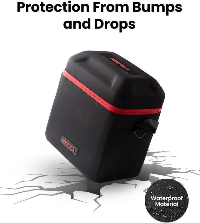 Alt view image 4 of 5 - NEBULA Travel Case, Customized for Cosmos Laser Series, Mars 3, Waterproof and Protective Polyester with Material to Prevent Collision, Hand and Shoulder Strap Included, Accessories Storage