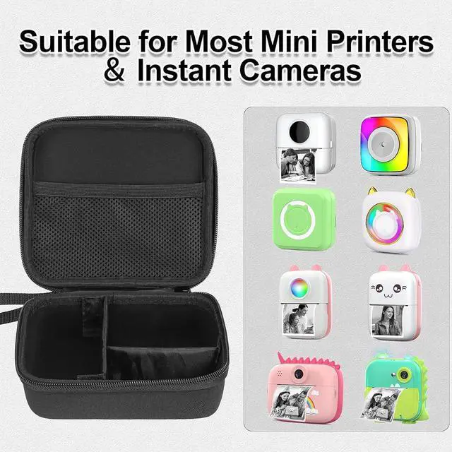 Alt view image 5 of 5 - HUIJUTCHEN Print Pods Mini Sticker Printer Thermal Inkless Printer for iOS&Android with Hard Protection Storage Case,Bluetooth Label Maker with 11 Rolls Thermal PaperSticker for Photo Receipt DIY
