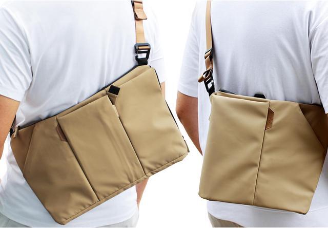 Alt view image 3 of 5 - Vesty3.0 iPad tablet crossbody sling bag can transform into 16 inch laptop shoulder bag messenger bag water-repellent anti-theft computer handbag slim briefcase with iPhone pocket, for men & for women