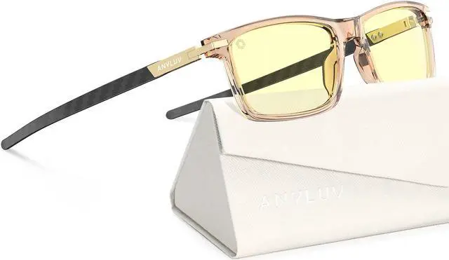 Main image of ANYLUV Blue Light Blocking Glasses for Men/Women Upgraded Carbon Fiber Temples Glasses Anti Eyestrain & Gaming Protection