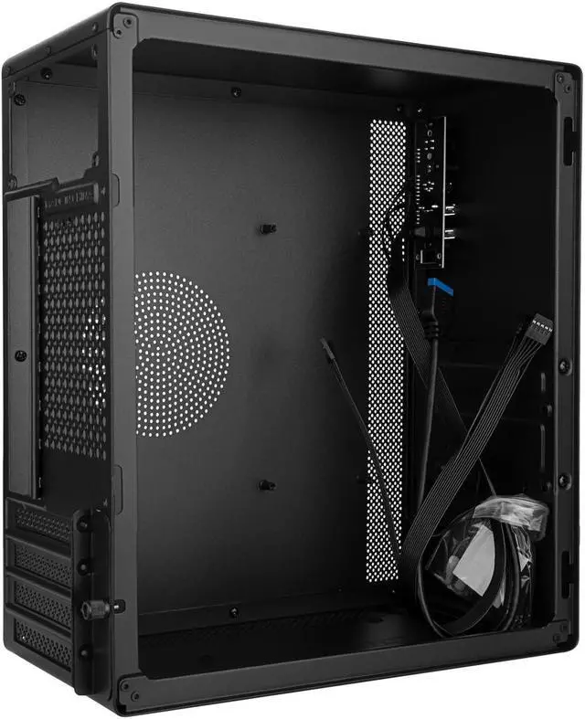 Alt view image 2 of 5 - Iesooy Micro ATX Case, MATX Case Mini PC ITX Desktop Computer Case Support Micro ATX/ITX Mini PC case with USB3.0, Support 3.5'' HDD