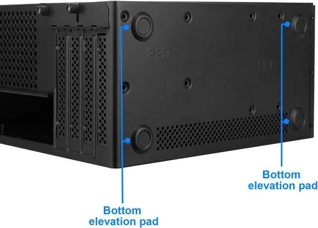 Alt view image 5 of 5 - Iesooy Micro ATX Case, MATX Case Mini PC ITX Desktop Computer Case Support Micro ATX/ITX Mini PC case with USB3.0, Support 3.5'' HDD