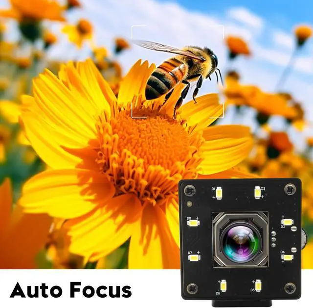 Alt view image 4 of 5 - IFWATER USB Camera 120fps 4K Autofocus IR USB Camera Day and Night USB Camera with 100 Degree No Distortion Lens Lightburn Camera UVC Compatible Plug and Play for Windows Mac OS Jetson Nano PC Camera