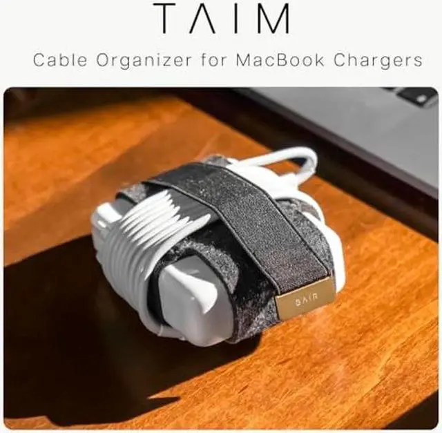 Alt view image 2 of 5 - TAIM - Premium Charging Cable Organizer Case | Compact Travel Cord Management Accessories for Apple MacBook Pro, & MacBook Air | Works with Apple USB-C & MagSafe Power Adapters | Size: Large