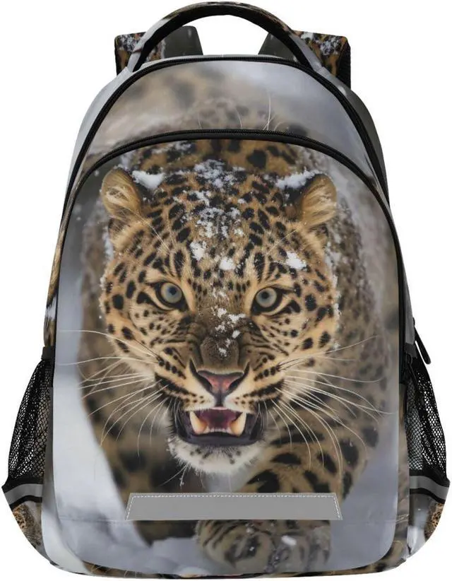 Main image of ALAZA Snow Cheetah Leopard Backpacks Travel Laptop Daypack School Book Bag for Men Women Teens Kids