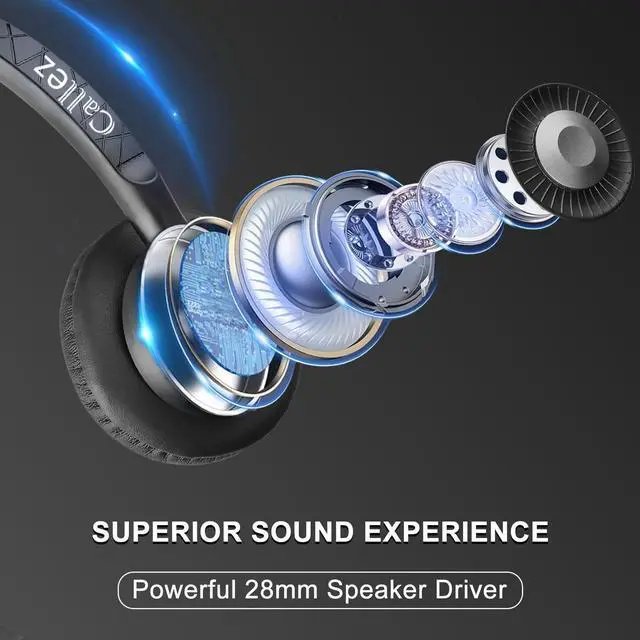 Alt view image 4 of 5 - Callez USB Headset with ENC Dual Mic Noise Cancelling for PC Laptop Mac, Computer Headset with MS Teams Call Button Wired Stereo Headphones for Teams Zoom Home Office Work Call Center