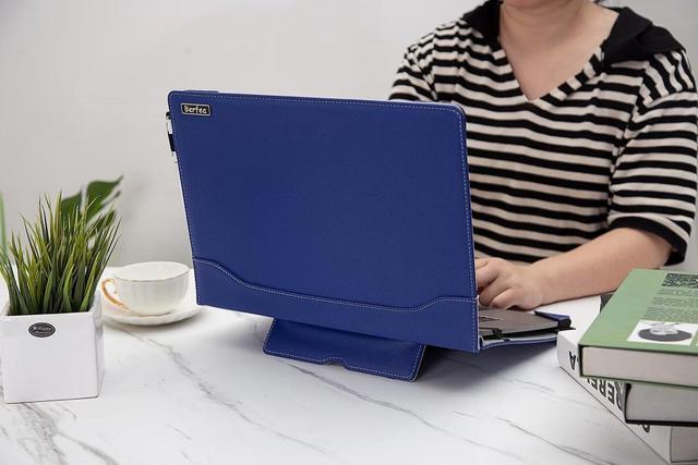 Alt view image 3 of 5 - Berfea Laptop Case Cover for Dell Latitude 3450, 3445 Chromebook, 3440, 3420, 3410 14 inch Laptop Notebook PC Sleeve Stand Hard Protective Skin