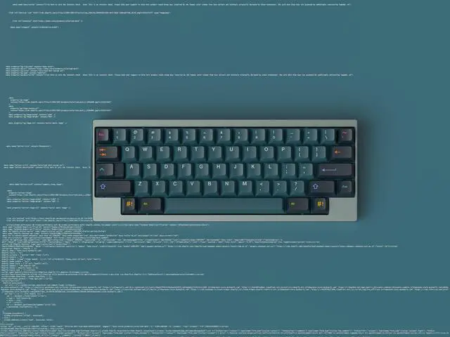Alt view image 5 of 5 - Kono KDS Solarized Dark Keycap Set - Base Kit, Artisan, Coding Keycaps, Blue Keycaps, Black Keycaps, Keycap Set, Key Caps, Keyboard Caps, Keyboard Keycaps, Keycaps 60 Percent, PBT Keycaps
