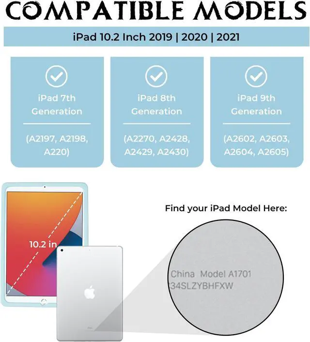 Alt view image 2 of 5 - Disney Frozen Kids Case for iPad - 9th Generation iPad Case, iPad 8th Generation Case, iPad 7th Generation Case - 10.2 Case 2019/2020/2021 - Tablet Cover with Stand, Shockproof Silicone Protector