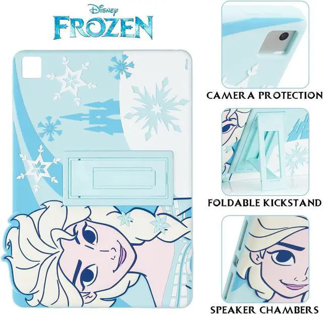 Alt view image 4 of 5 - Disney Frozen Kids Case for iPad - 9th Generation iPad Case, iPad 8th Generation Case, iPad 7th Generation Case - 10.2 Case 2019/2020/2021 - Tablet Cover with Stand, Shockproof Silicone Protector