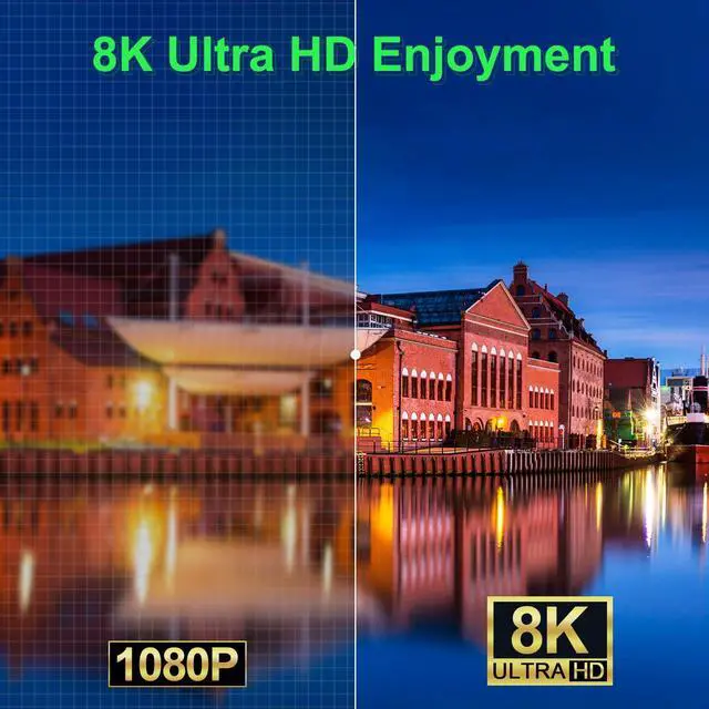 Alt view image 4 of 5 - KVM Switch 3 Monitors 2 Computers 8K@60Hz 4K@144Hz, 2 Displayport + HDMI USB3.0 KVM Switch Triple Monitor with 4 USB 3.0 Port for Keyboard Mouse, Wired Remote,Power Adapter and 5 Cables Included