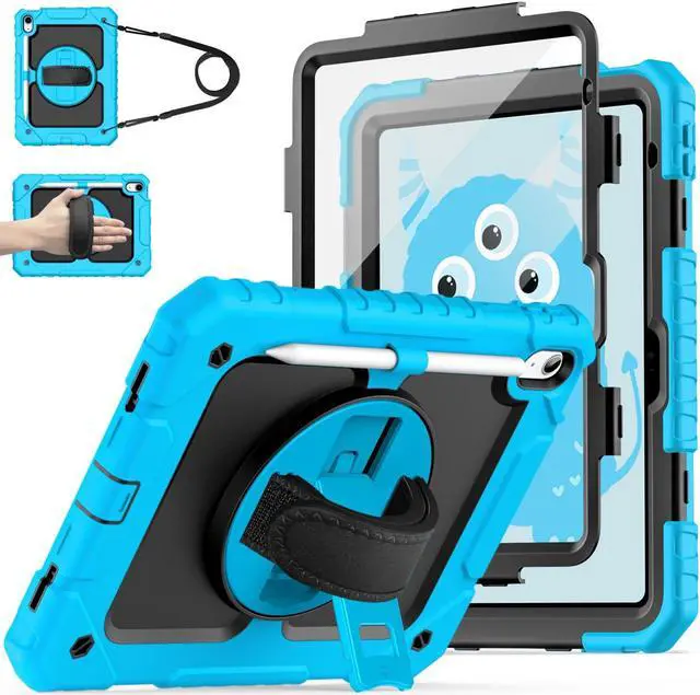 Main image of Cantis Case for iPad 11-inch (A16) 2025/ iPad 10th Generation 2022 (10.9 inch) with Screen Protector, iPad 11th Case with 360 Degree Rotating Stand/Shoulder Strap/Pencil Holder, Blue