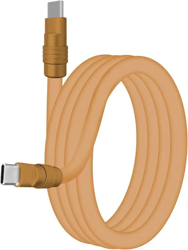 Main image of chubbycable Chubby 2.0 Fast Charging Cable Durable Soft Silicone USB C Cable 240W Extra Thick Phone Charger Cord Data Transfer Cord, Desert Titanium+Desert Titanium, Type-C to Type-C, 13.1 FT