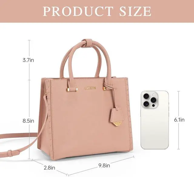 Alt view image 2 of 5 - LA FESTIN Top Handle Bag Work Laptop Tote and Satchel Purse Women's Crossbody Handbags with Strap