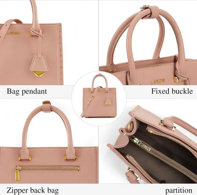 Alt view image 4 of 5 - LA FESTIN Top Handle Bag Work Laptop Tote and Satchel Purse Women's Crossbody Handbags with Strap