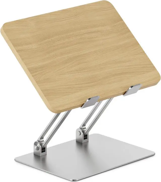 Main image of Branch Adjustable Laptop Stand - Elevate Ergonomics & Reduce Strain, Laptop Riser Customizable Height & Angle, Portable & Robust Design for Home or Office, Secure Silicon Grips - Woodgrain