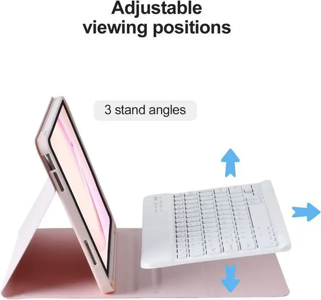 Alt view image 4 of 5 - BQSS for iPad 10th Generation Keyboard Case 10.9"2022 & Stylus Pen for iPad 10th/9th/8th/7th/6th Gen