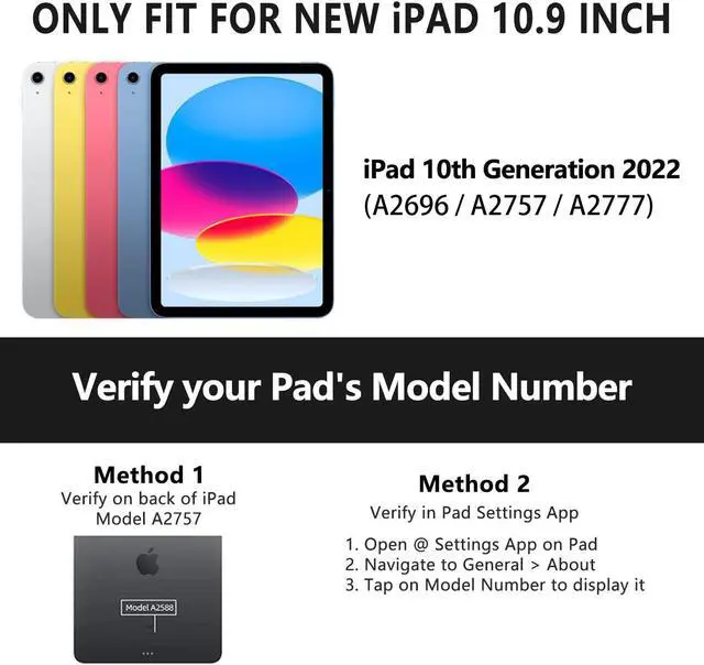 Alt view image 2 of 5 - CC Store Touchpad Keyboard Case for iPad 10th Generation 10.9" 2022, Multi-Touch & Backlit Keys, 360° Rotatable & Pencil Holder,for New iPad 11 Generation(A16) 11-inch Case Keyboard (Black)