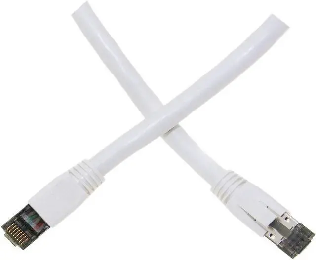 Alt view image 2 of 2 - Cable Central LLC White Cat 8 Ethernet Cable 35 Ft - 40 Gbps High Speed S/FTP Cat 8 Internet Cable for Router, Modem - Professional Series Network Cord with 2000mhz - 35 Feet Ethernet Cable